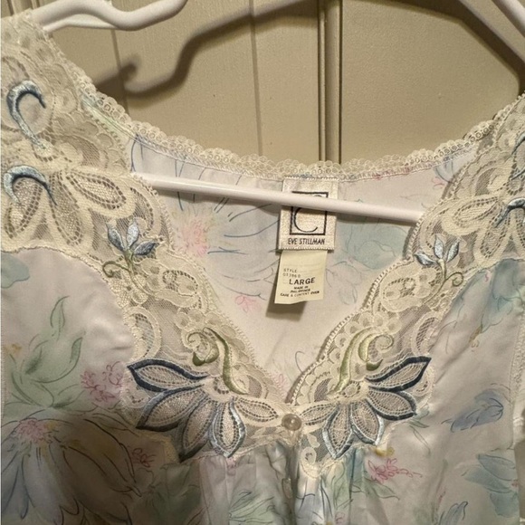 Vintage Eve Stillman Satin Nightgown NWT large - pristine condition - Picture 8 of 8